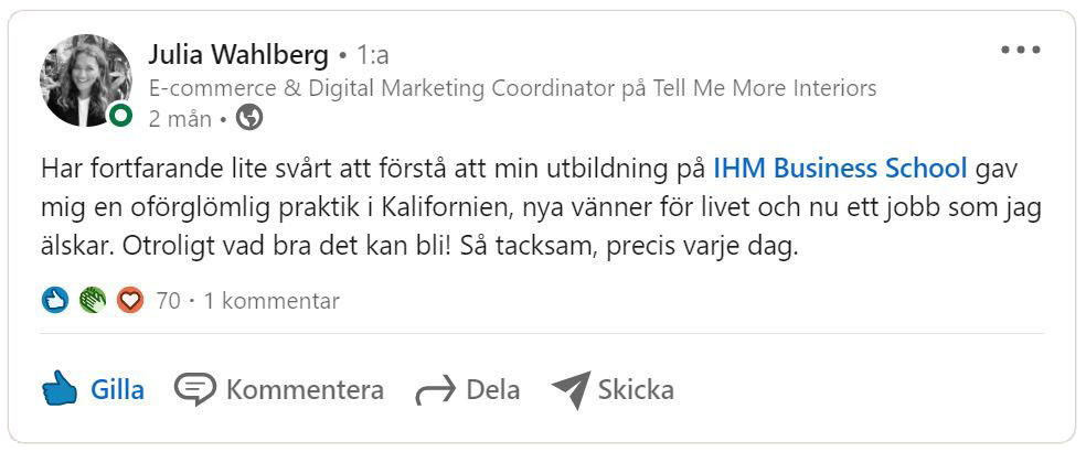 Julia Wahlberg IHM Linkedin inlägg.jpg